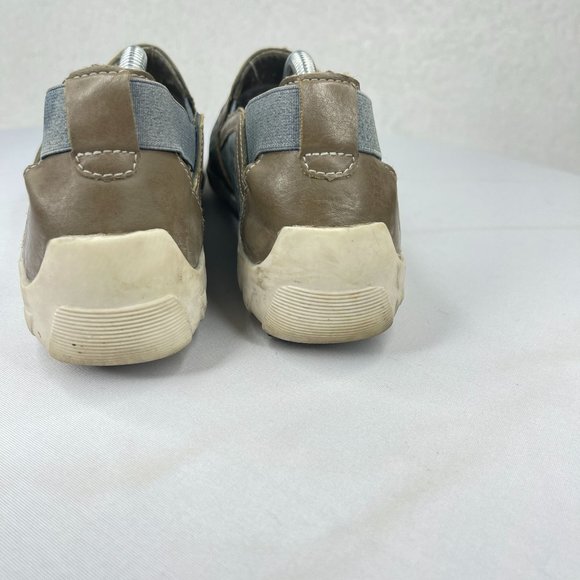 REMONTE Womens 38 (US 7.5-8) Liv 25 Blue Perforated Leather Loafer Flats Comfort - Picture 4 of 9